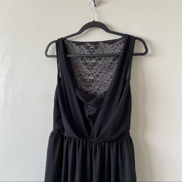 Asos-Lace Insert Sleeveless Midi Dress (Size:8) - Picture 6 of 12